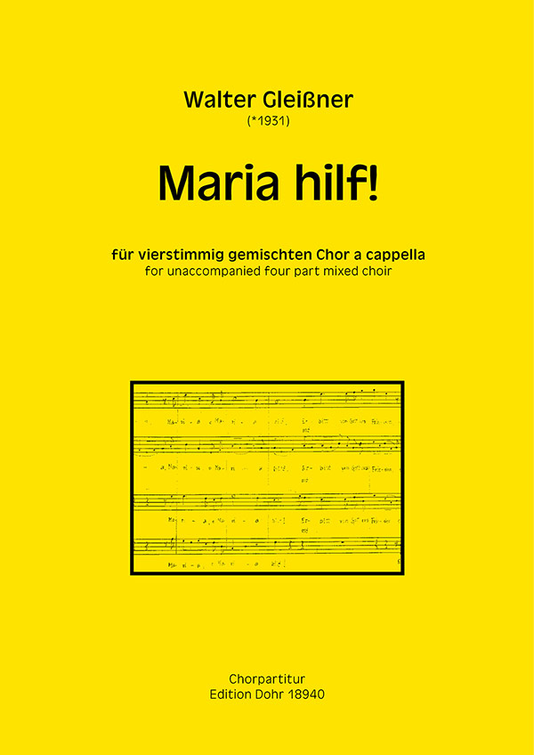 Maria hilf  für gem Chor a cappella  Partitur