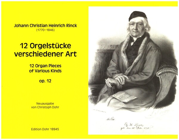 12 Orgelstücke verschiedener Art op.12  für Orgel  