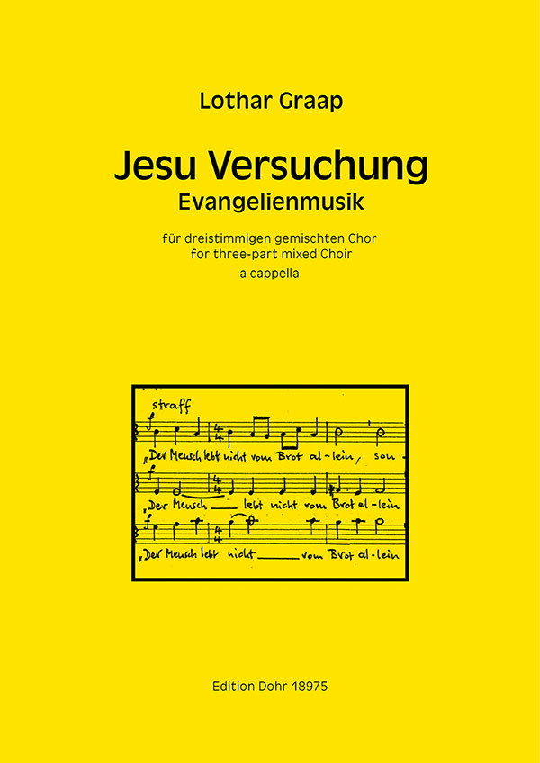 Jesu Versuchung&nbsp;&nbsp;für gem Chor (SAM) a cappella&nbsp;&nbsp;Partitur