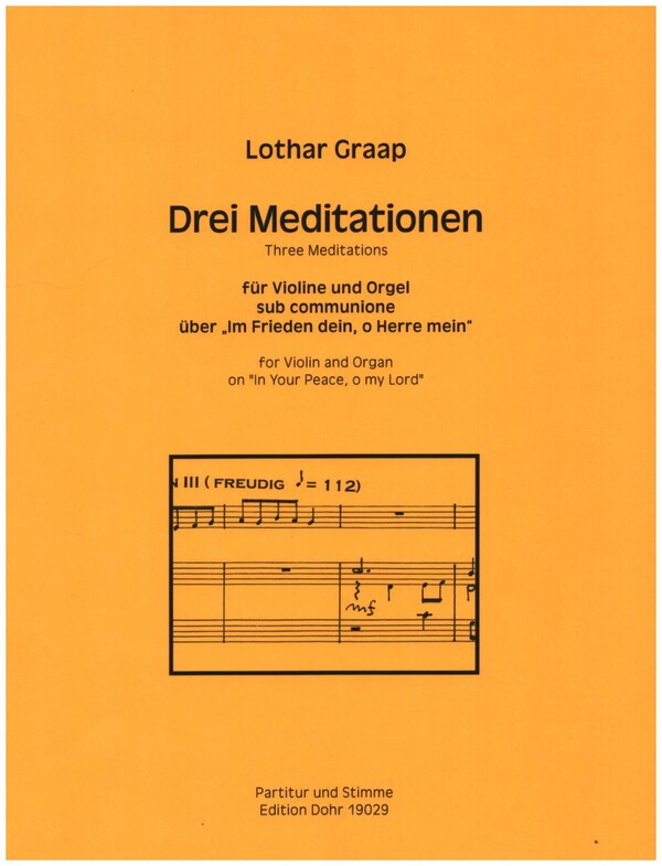 3 Meditationen  für Violine und Orgel  