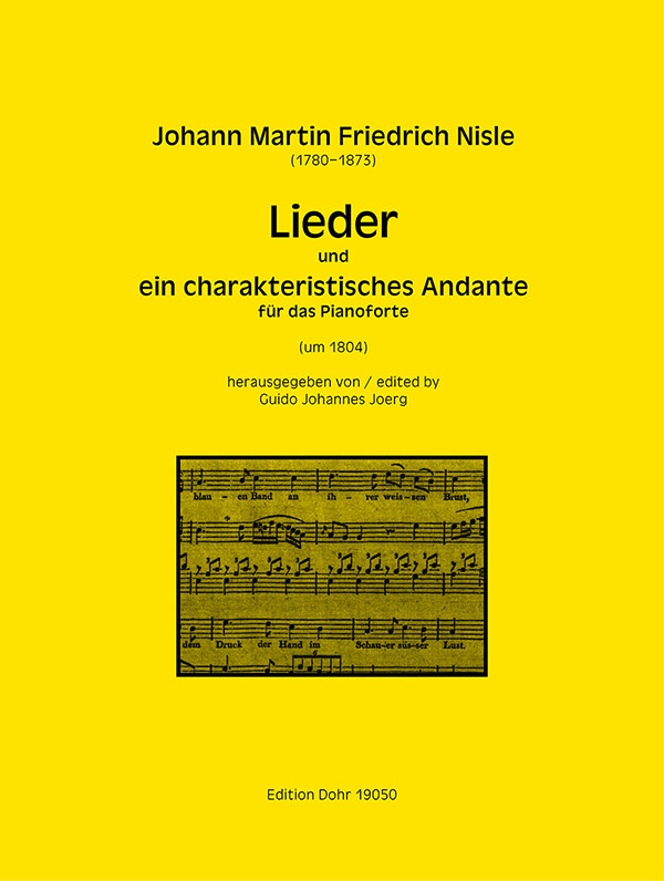 Lieder und ein charakteristisches Andante  für Gesang und Klavier  Partitur