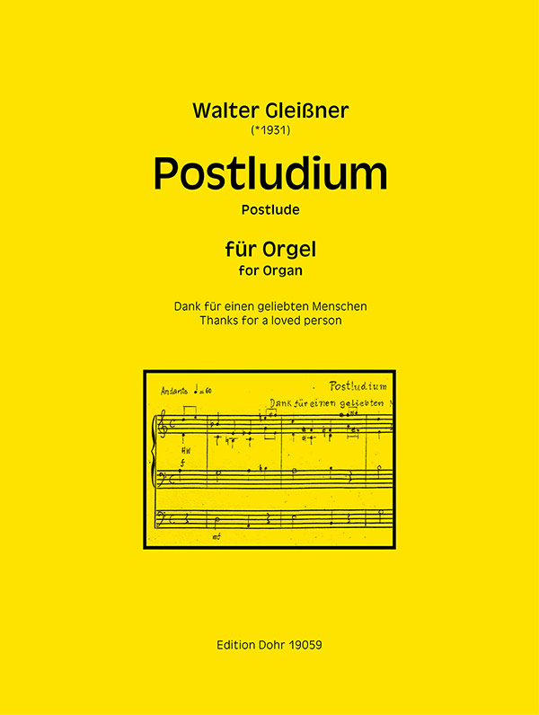 Postludium  für Orgel  