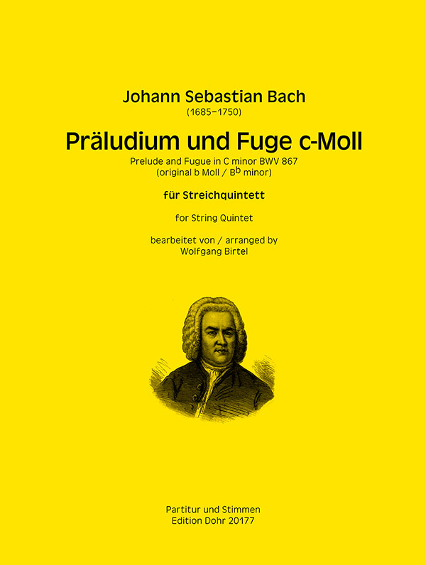Präludium und Fuge c-Moll&nbsp;&nbsp;für Streichquintett&nbsp;&nbsp;Partitur und Stimmen