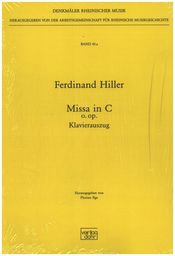 Missa in C o.op.  für gem Chor und grosses Orchester  Klavierauszug