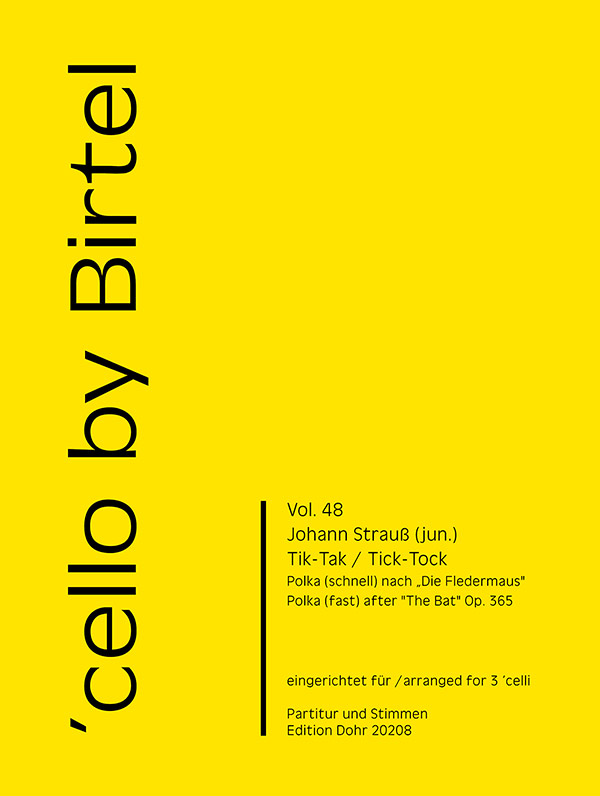 Tik-Tak/Tick-Tock&nbsp;&nbsp;für 3 Violoncelli&nbsp;&nbsp;Partitur und Stimmen