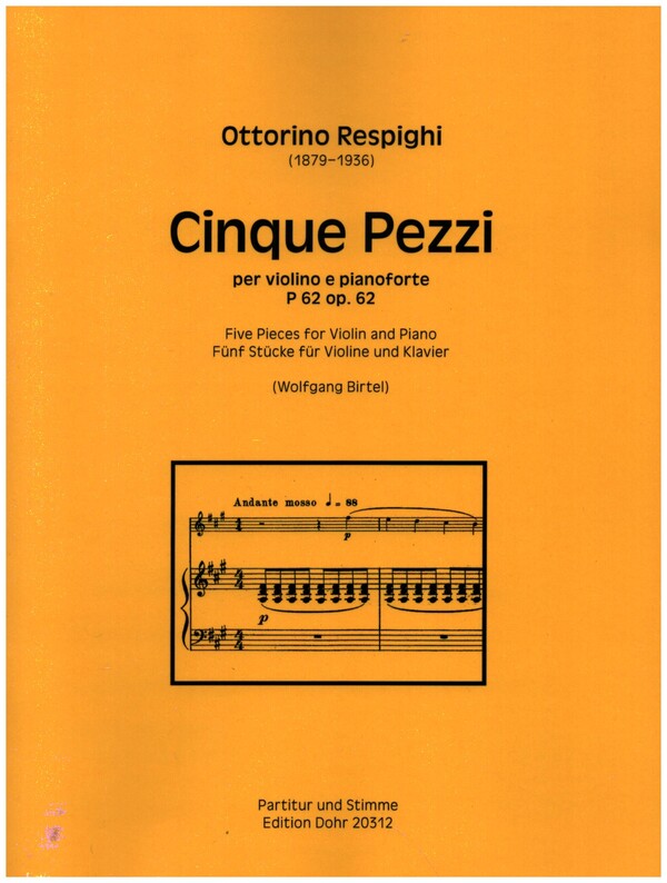 5 Pezzi op.62  für Violine und Klavier  