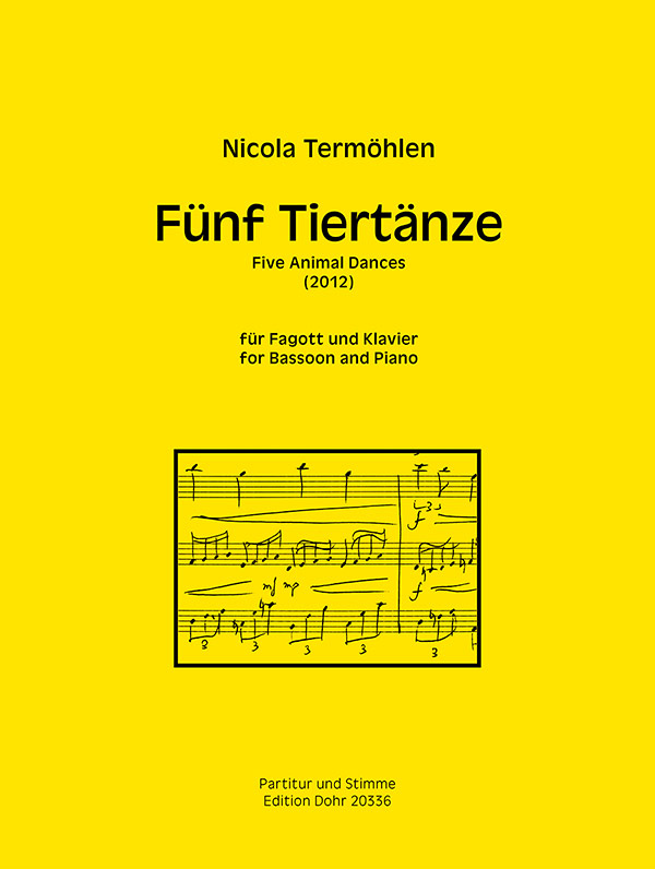 5 Tiertänze (2012)  für Fagott und Klavier  