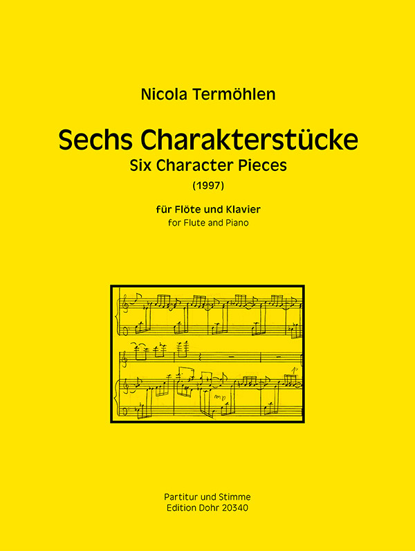 6 Charakterstücke (1997)  für Flöte und Klavier  
