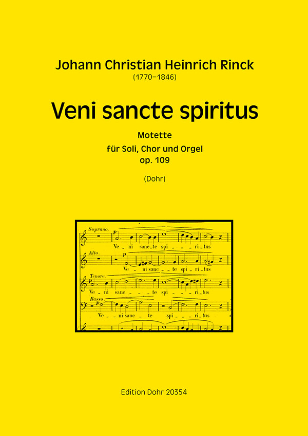 Veni sancte spiritus op.109  für Soli, gem Chor und Orgel  Chorpartitur