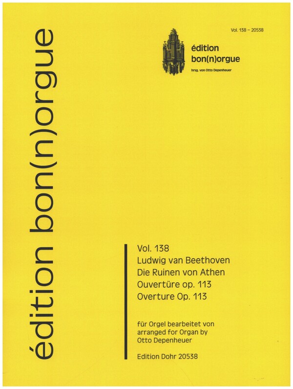 Die Ruinen von Athen op.113&nbsp;&nbsp;für Orgel&nbsp;&nbsp;