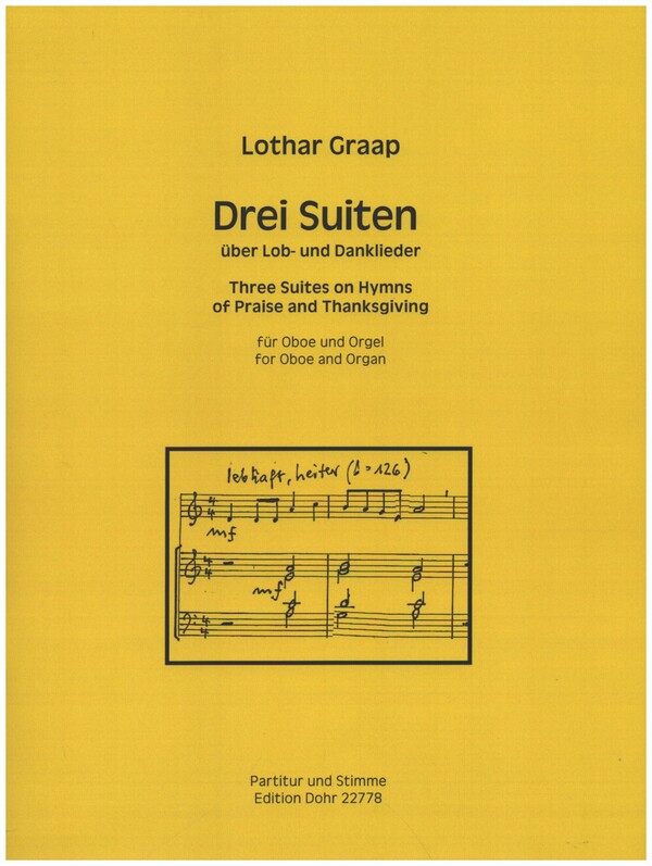 Drei Suiten&nbsp;&nbsp;für Oboe und Orgel&nbsp;&nbsp;
