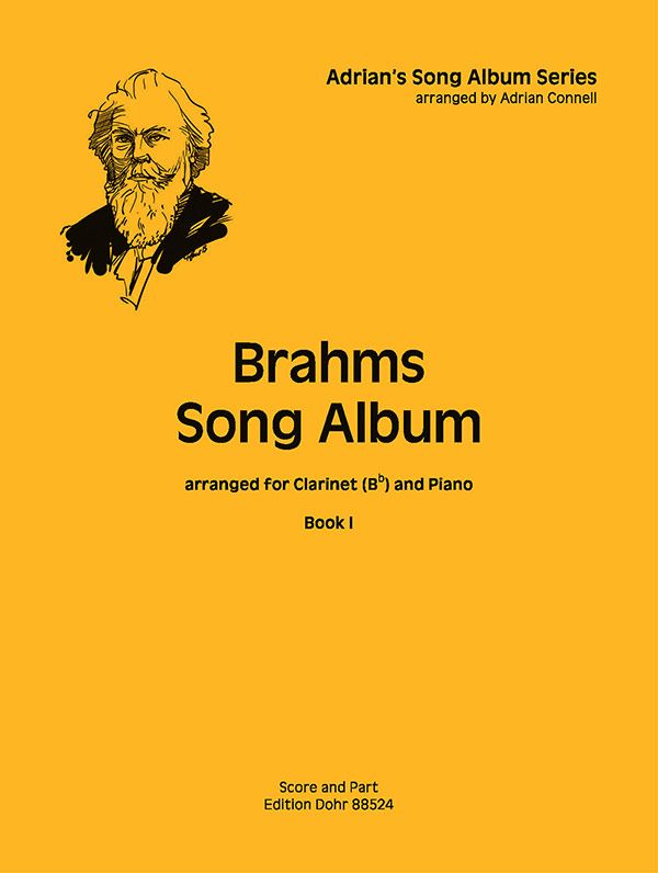 Brahms Song Album vol.1 for clarinet&nbsp;&nbsp;and piano&nbsp;&nbsp;