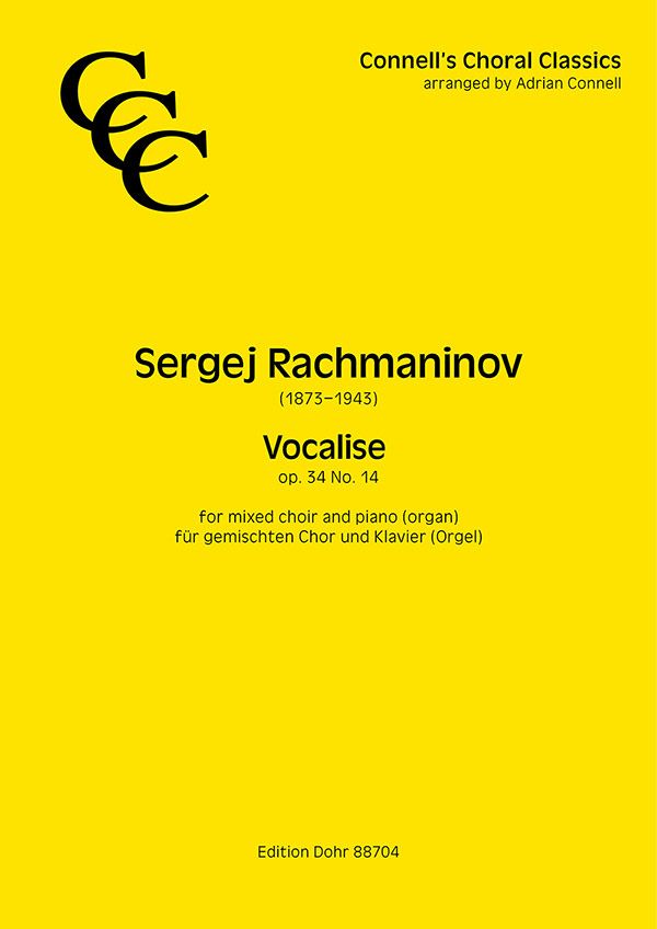 Vocalise op.34,14  für gem Chor und Klavier (Orgel)  Partitur
