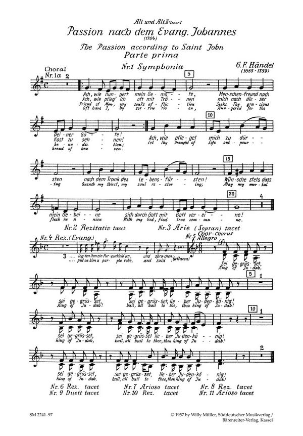 Passion nach dem Evangelisten Johannes (1704&nbsp;&nbsp;&nbsp;&nbsp;Stimme(n) A1/2