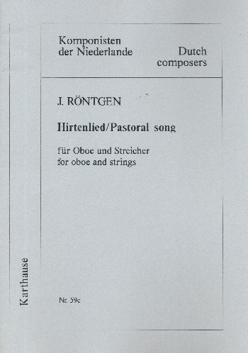 Hirtenlied/Pastoral song  für Oboe und Streicher  Partitur und Stimmen (1-1-1-2)