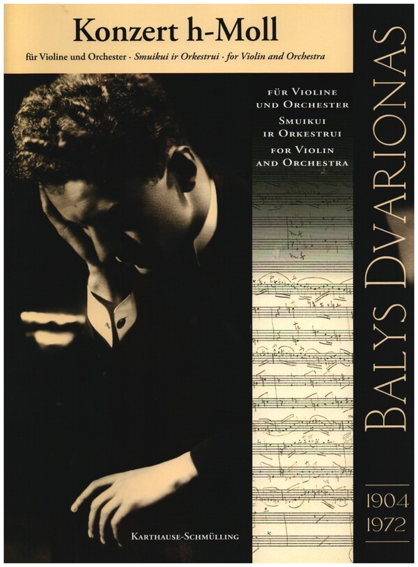 Konzert h-Moll  für Violine und Orchester  Klavierauszug mit Solostimme