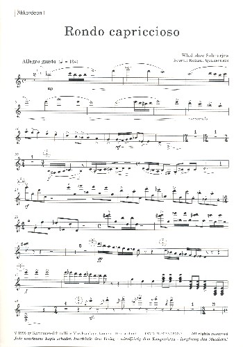 Rondo capriccioso  für Akkordeonorchester  Stimmensatz (4-4-4-3-2)