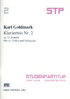 Trio e-Moll Nr.2 op.33 für Violine,  Violoncello und Klavier  Studienpartitur