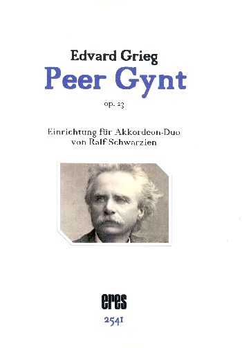 Peer Gynt op.23  für 2 Akkordeons  Partitur und Stimmen