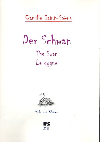 Der Schwan für Viola und Klavier    