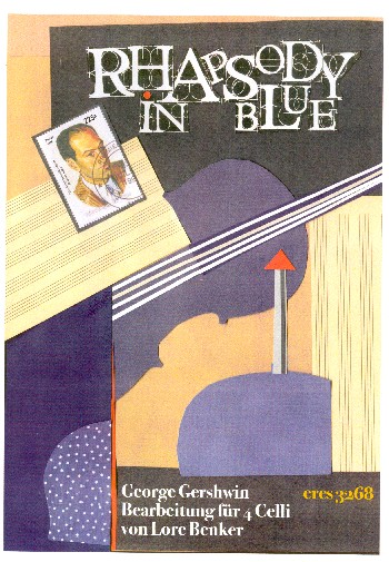 Rhapsody in Blue&nbsp;&nbsp;für 4 Violoncelli&nbsp;&nbsp;Partitur und Stimmen