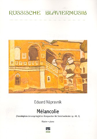 Mélancolie op.48,3  für Klavier  