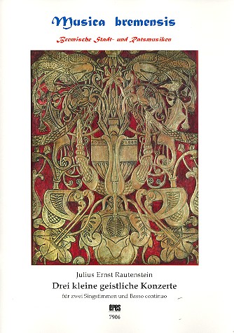 3 kleine geistliche Konzerte  für 2 Singstimmen und Bc  3 Partituren