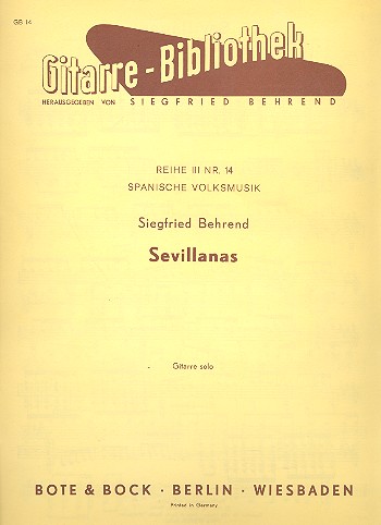 Sevillanas  für Gitarre  