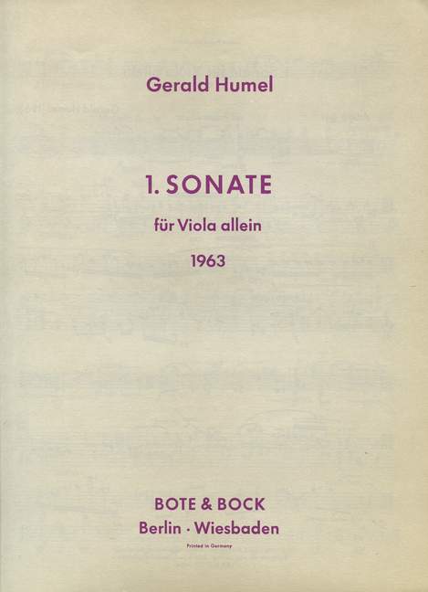 1. Sonate  Viola  