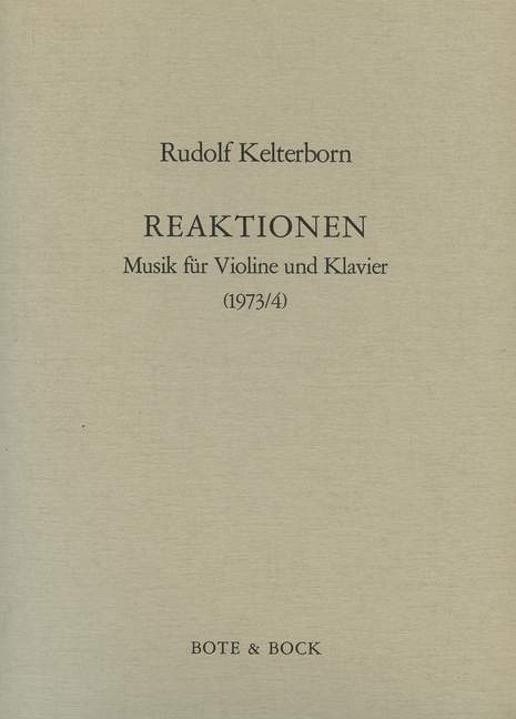 Reaktionen  Violine und Klavier  