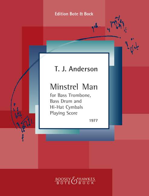 Anderson, Thomas Jefferson Minstrel Man  Bass-Posaune, Bass Drum und Hi-Hat Cymbals (1 Spieler)  Spielpartitur