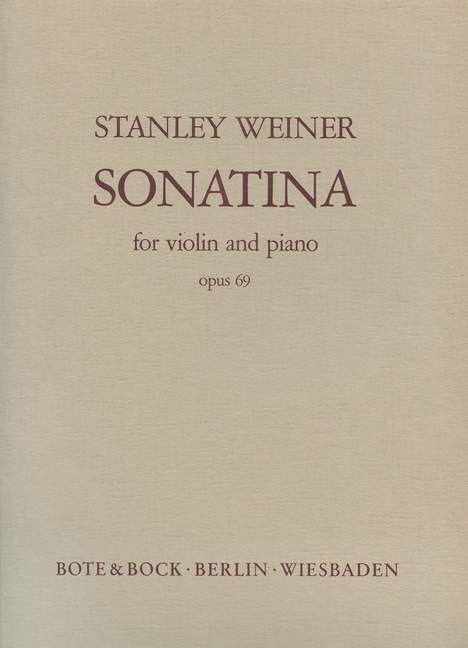 Sonatina op. 69&nbsp;&nbsp;Violine und Klavier&nbsp;&nbsp;