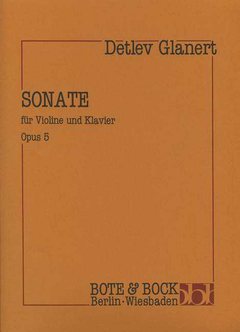 Sonate op.5&nbsp;&nbsp;für Violine und Klavier&nbsp;&nbsp;