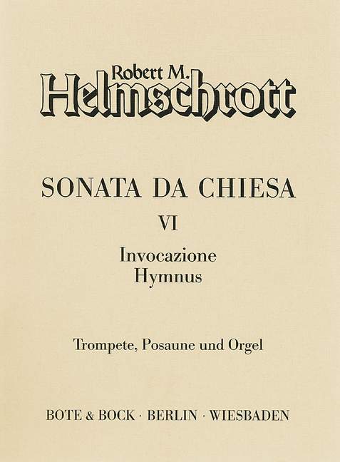 Sonata da chiesa Nr.6&nbsp;&nbsp;für Trompete, Posaune und Orgel&nbsp;&nbsp;Stimmen