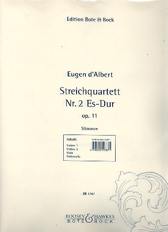 Streichquartett Es-Dur op. 11&nbsp;&nbsp;Stimmen&nbsp;&nbsp;