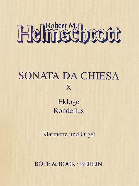 Sonata da chiesa Nr.10&nbsp;&nbsp;für Klarinette und Orgel&nbsp;&nbsp;