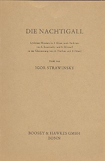 Die Nachtigall&nbsp;&nbsp;&nbsp;&nbsp;Textbuch/Libretto