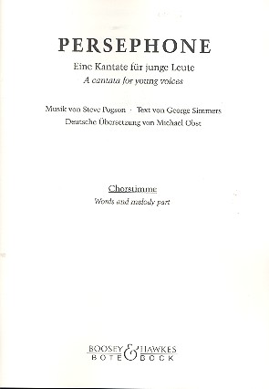 Persephone&nbsp;&nbsp;für Jugendchor und Klavier&nbsp;&nbsp;Chorpartitur