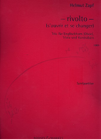 Rivolto&nbsp;&nbsp;für Oboe (Englischhorn), Viola und Kontrabass&nbsp;&nbsp;Partitur