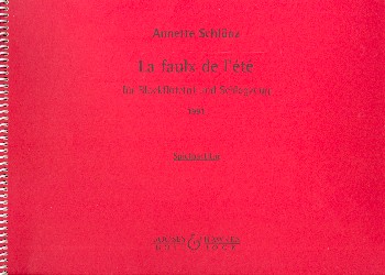 La faulx de l' été  für Blockflöte(n) und Schlagzeug  Spielpartitur