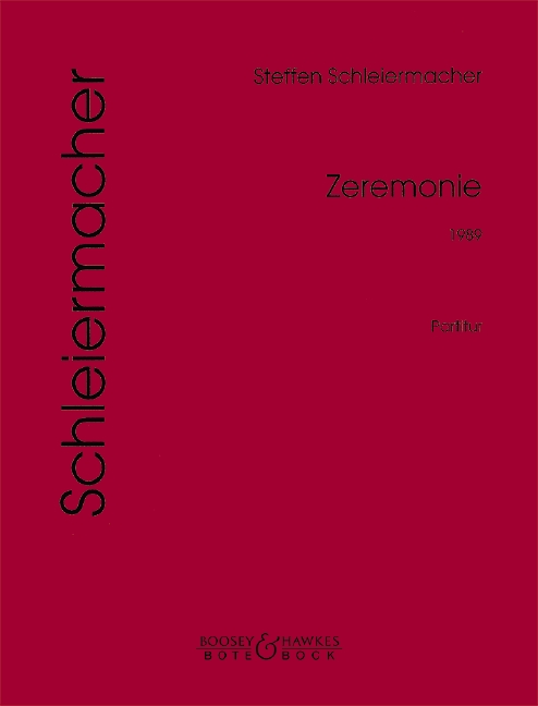 Zeremonie  Ensemble  Partitur