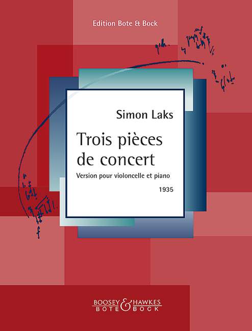 Trois pièces de concert  für Violoncello und Klavier  
