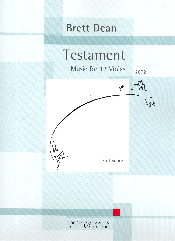 Testament  for 12 violas  score