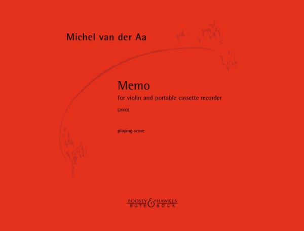memo&nbsp;&nbsp;Violine mit tragbarem Kassettenrekorder&nbsp;&nbsp;Spielpartitur