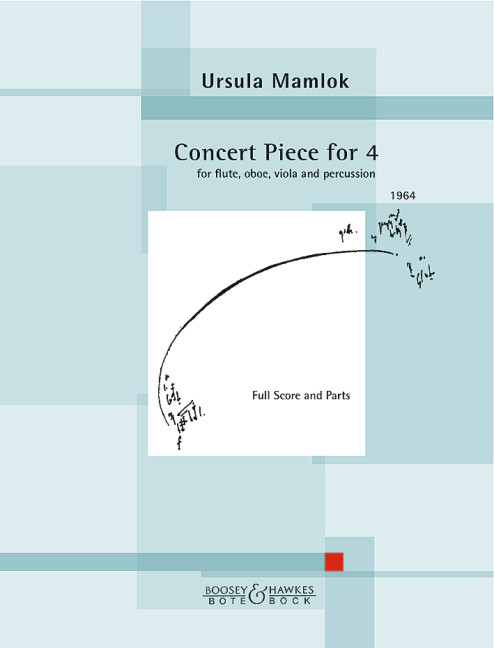 BB3266 Concert Piece for 4 für Flöte, Oboe, Viola und  Schlagwerk  Partitur und Stimmen