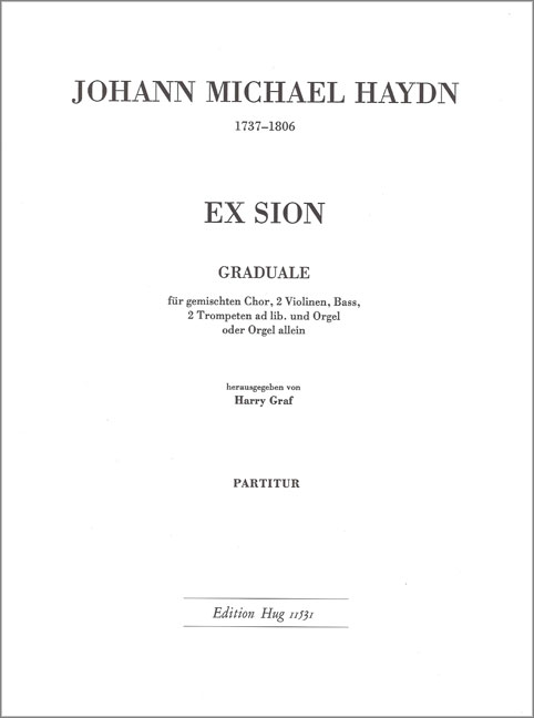 Haydn, Johann Michael&nbsp;&nbsp;Ex Sion (Graduale)&nbsp;&nbsp;Partitur