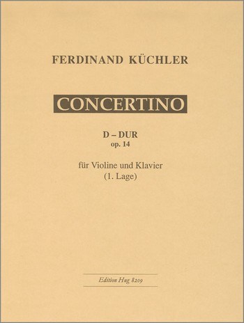 Concertino D-Dur op.14  für Violine und Klavier  