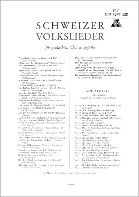 Hofmann, Hermann&nbsp;&nbsp;Es git nit lustigers uf dr Wält&nbsp;&nbsp;gemischter Chor