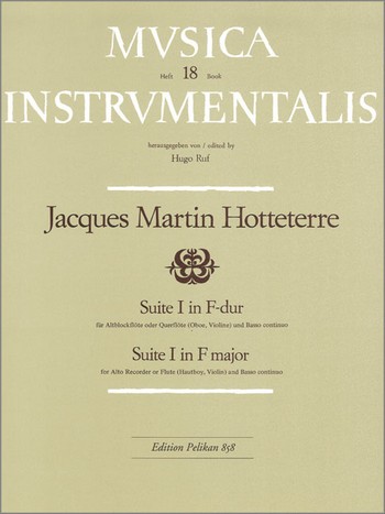 Suite F-Dur Nr.1  für Altblockflöte (Flöte/Oboe/Violine) und Bc  