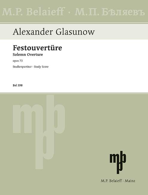 Festouvertüre op.73  für Orchester  Studienpartitur